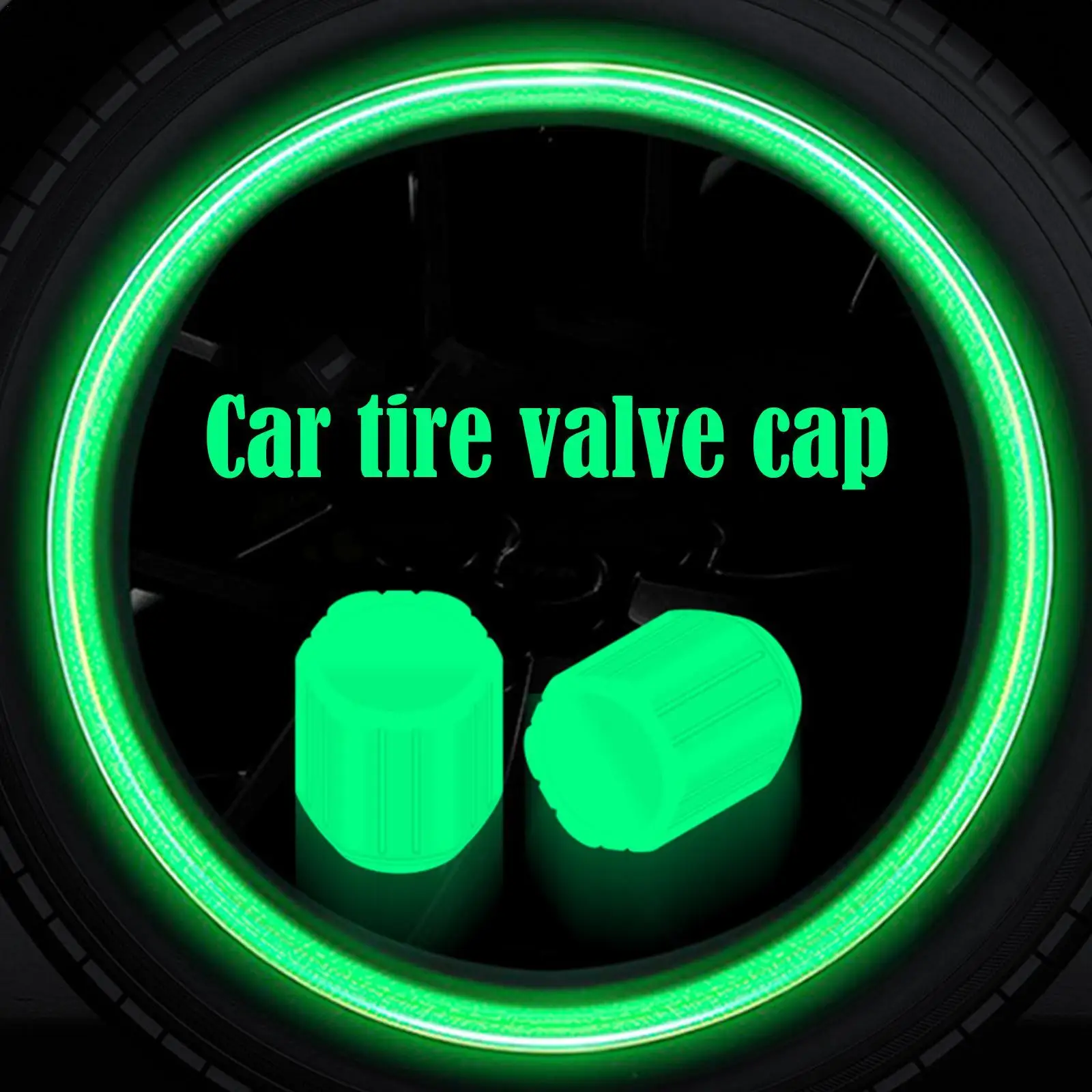 

Universal Luminous Valve Plastic ABS Tyre Stem Covers Dust-proof Decorative Tires Accessories Applicable Car Motorcycle Bike