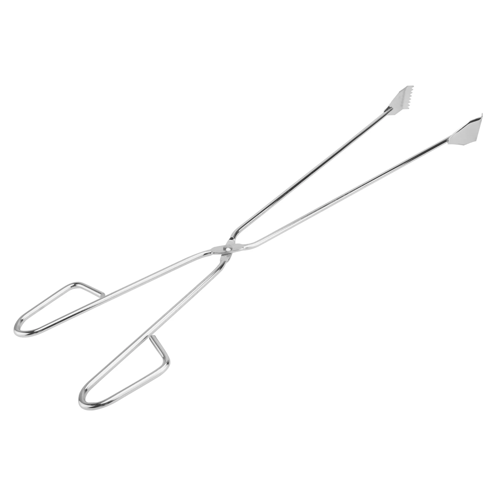 

60cm Stainless Steel Pick Up Tool Long Garbage Clip Scissor Shape Portable Tongs Barbecue Accessories Garbage Picker Tool Gadget