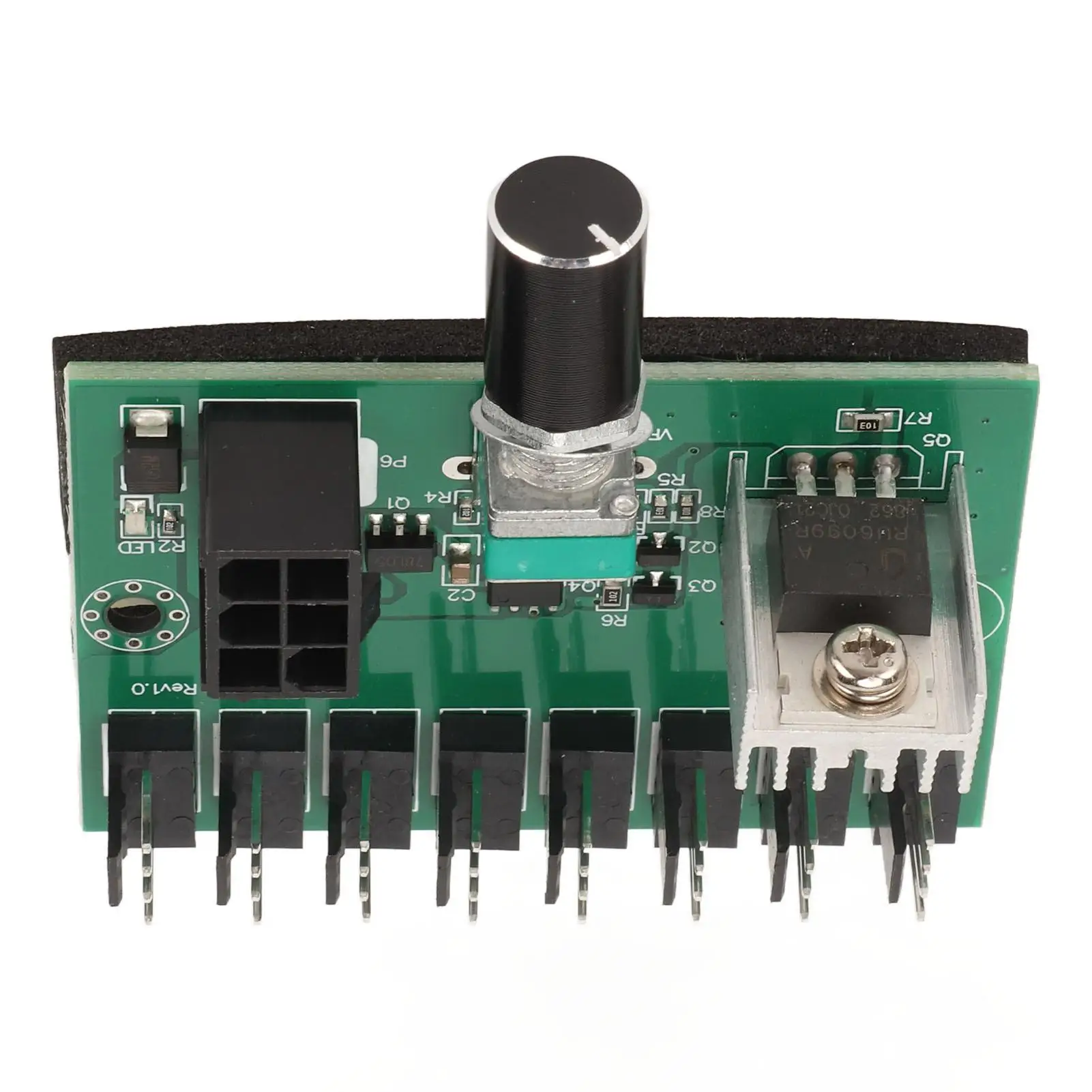 12V PWM 8 Channel Fan Splitter Hub NKFV8 Controller for 4pin /3pin/2pin PC Fans - Computer Cooling Solution