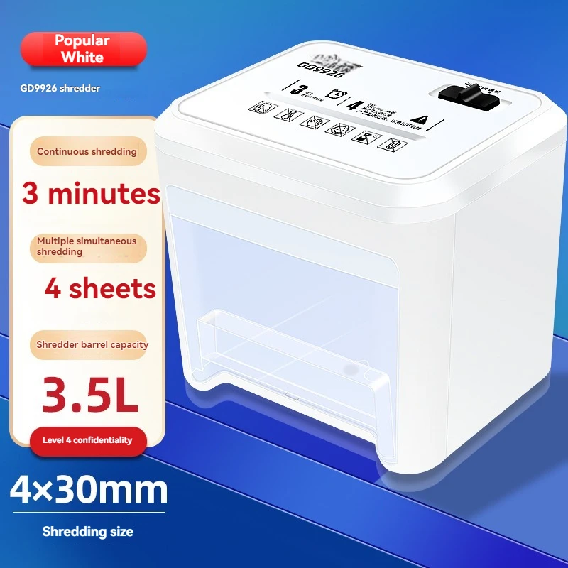 9926 Office and Home High Power Document Confidential Information Paper Fully Automatic Desktop Shredder