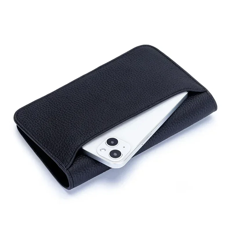 Genuine Leather Lady Purse Large Capacity Long Wallet Multi-Function Handbag Passport Holder Fashion Coin Purse
