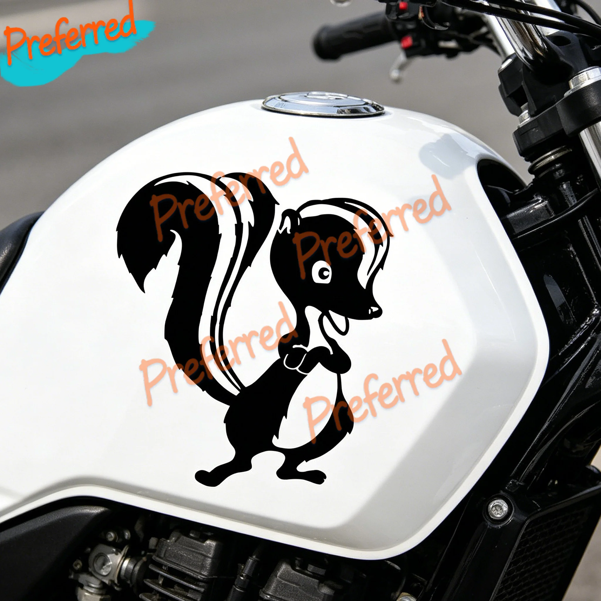 

2x Skunk Artwork Stickers Die Cut Stickers ADP Skunk Artwork Customizable in Any Sticker Size -No Background