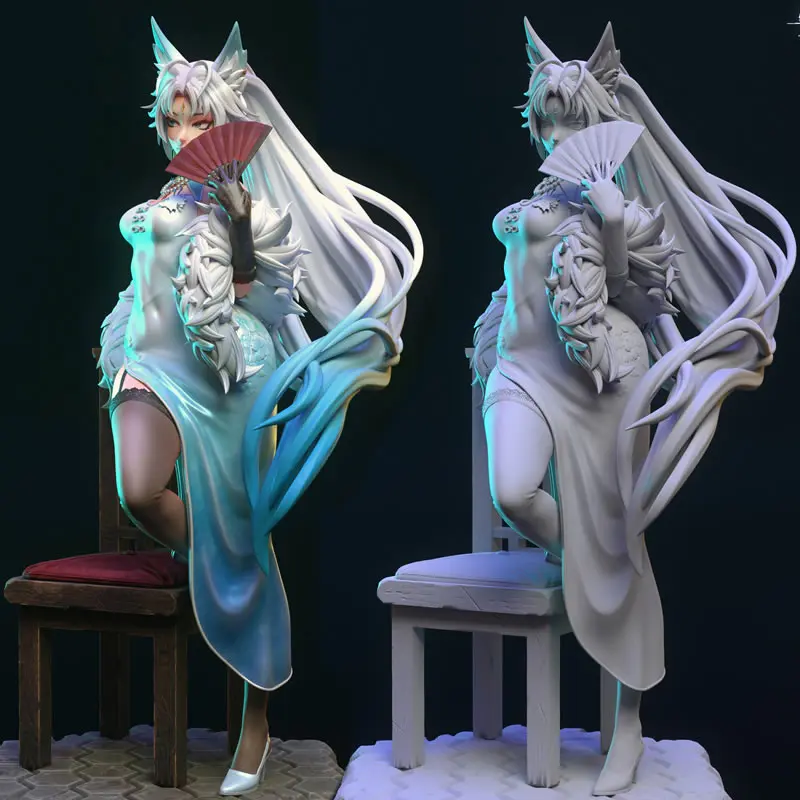 24CM Game Character 6020 Feixiao Honkai Star Rail 3D Print Model Unassembled Unpainted Custom Jigsaw Puzzle GK Figure Kit T_0137