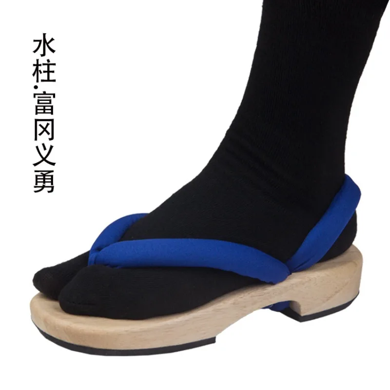 1 Pair Anime Cosplay Shoes for Tanjirou Nezuko Zenitsu Giyuu Shinobu Kyoujurou Muichirou Mitsuri Sandals Geta Clogs Flip Flops