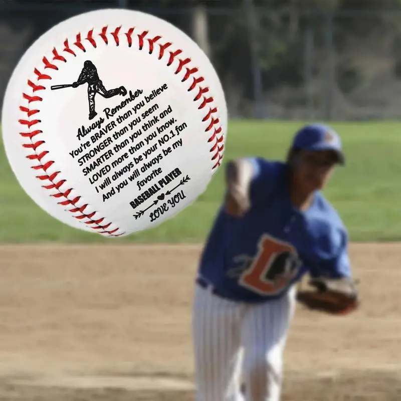 Baseball Favors For Kids Wood Core Hard Ball 9-Inch Baseball Award Anniversary Keepsake Party Favor Season Present