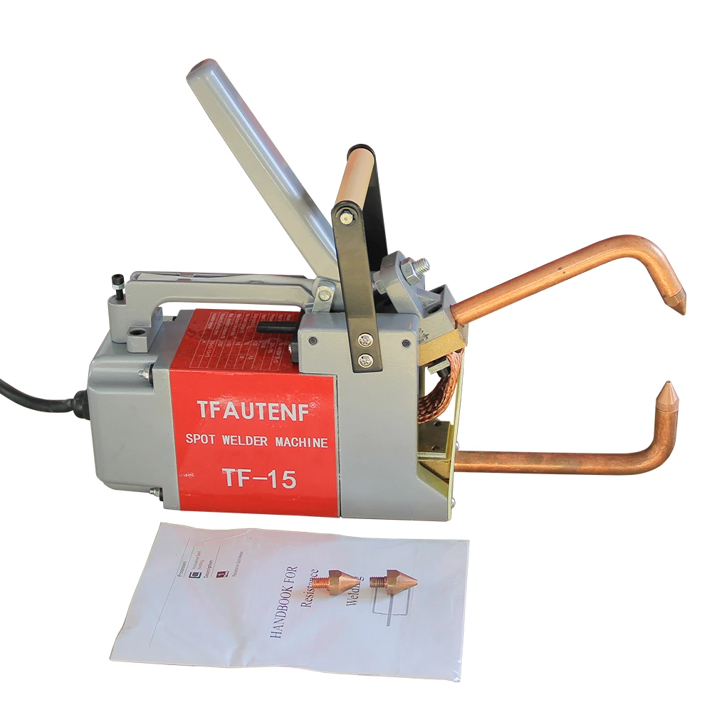 TFAUTENF TF-15 handheld double-faced resistance portable spot welder for 1.5+1.5 mm metal spot welding