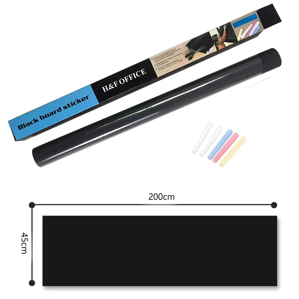 ملصقات السبورة البلاستيكية ذاتية اللصق مواد صديقة للبيئة سبورة الطباشير قابلة للمسح PVC قابلة للمسح رسم جدارية ديكور #4