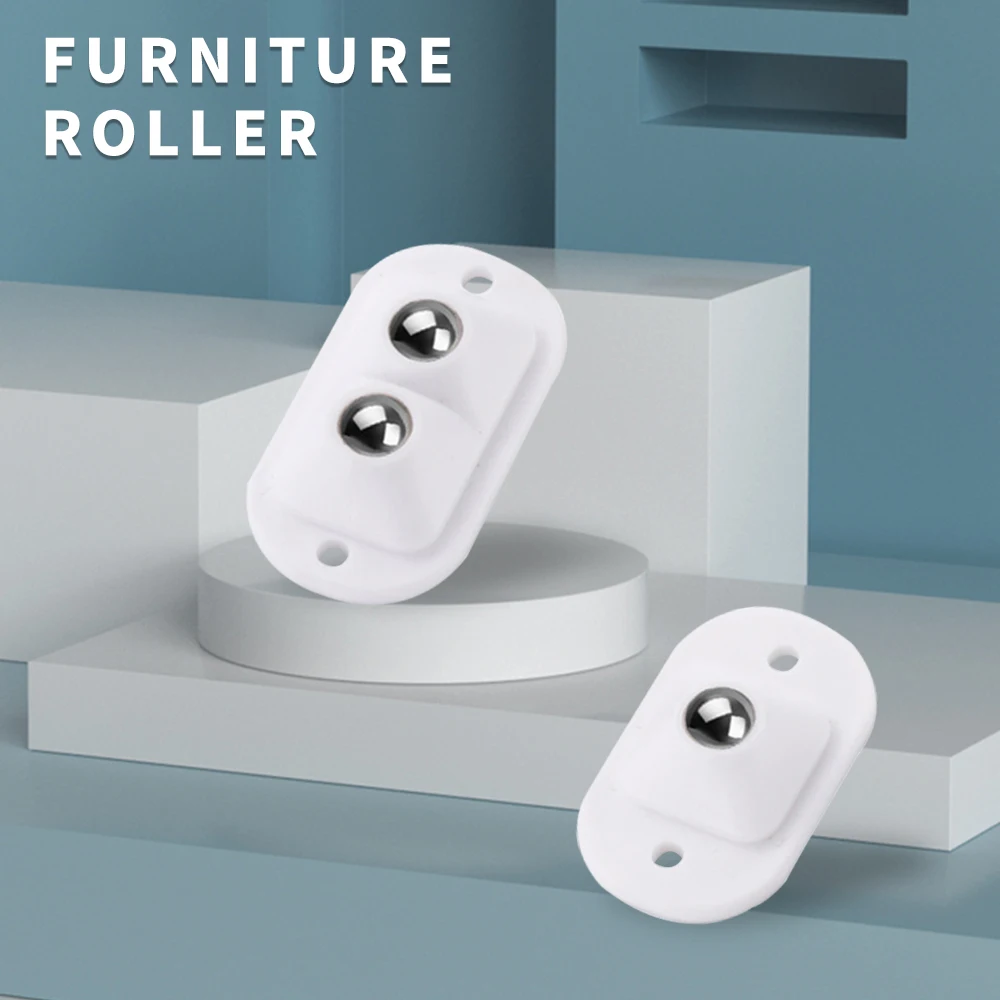 Auto-adesivo rodízio de aço inoxidável, Universal roda polia, 360 ° rotação colar, rodas giratórias para móveis, 4pcs