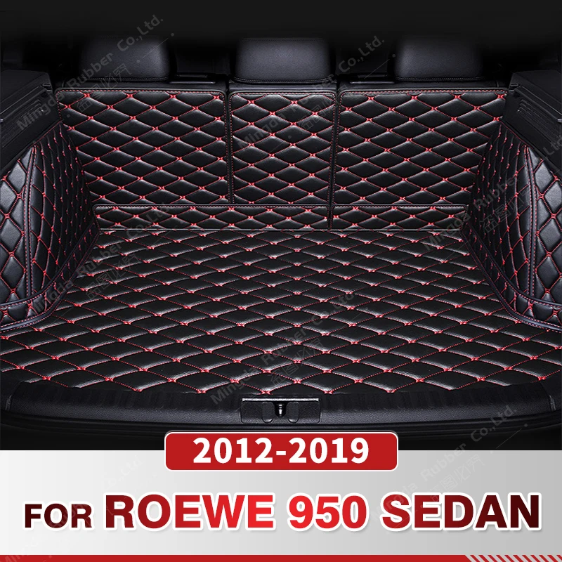 Auto Full Coverage Trunk Mat For Roewe 950 Sedan 2012-2019 18 17 16 15 14 13 Car Boot Cover Pad Interior Protector Accessories