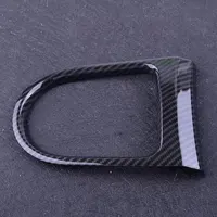 Beler-caja de cambio de marchas de consola ABS, cubierta de Panel, Marco embellecedor, estilo de fibra de carbono negro, apto para Ford Mustang 2015 2016 2017 2018