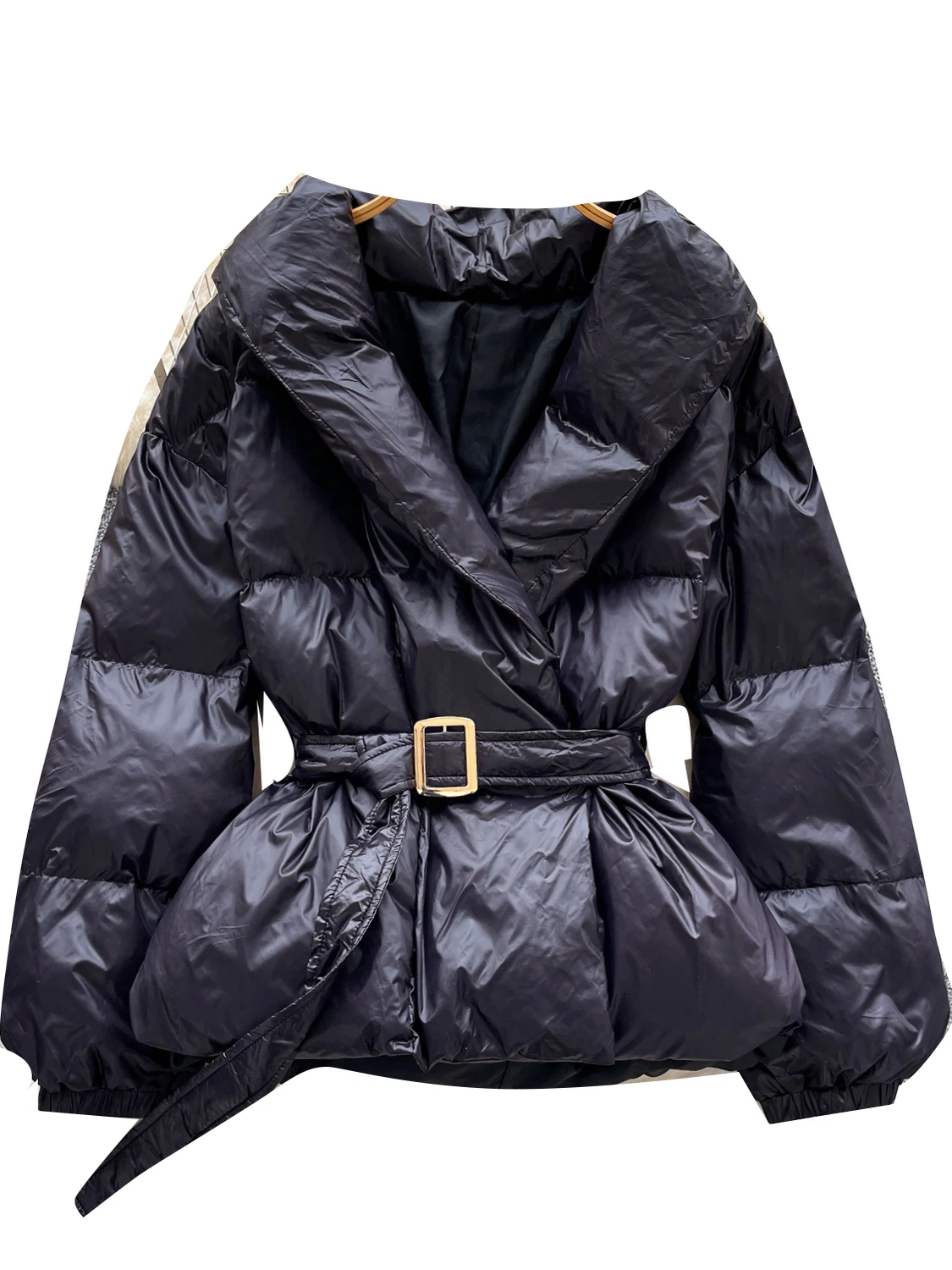 여성용 블랙 고딕 파카 재킷 벨트가 있는 따뜻한 두꺼운 겨울 재킷 하라주쿠 아우터웨어 패딩 재킷 빈티지 2000년대 의류