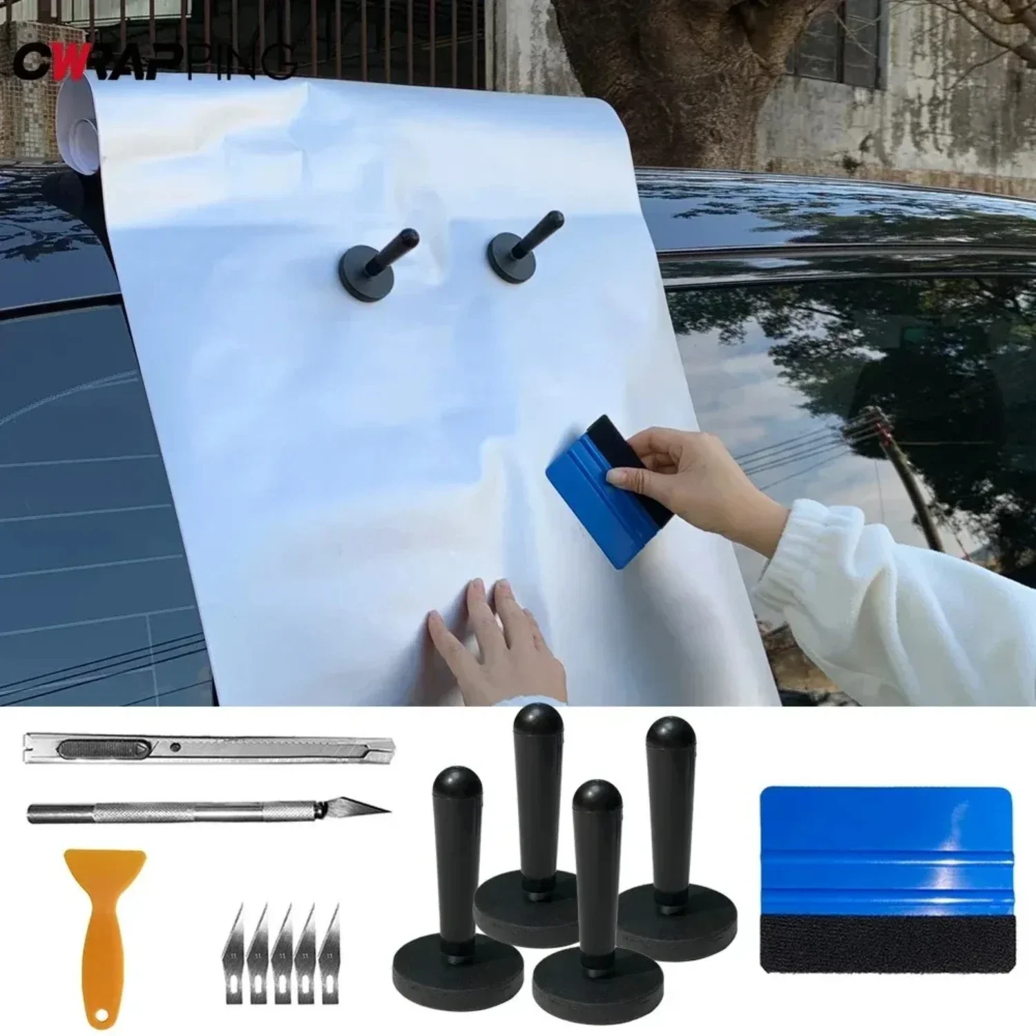 ade your wrapping experience to the next level with this high-quality, professional vinyl wrapping tool set. Enhance your car de