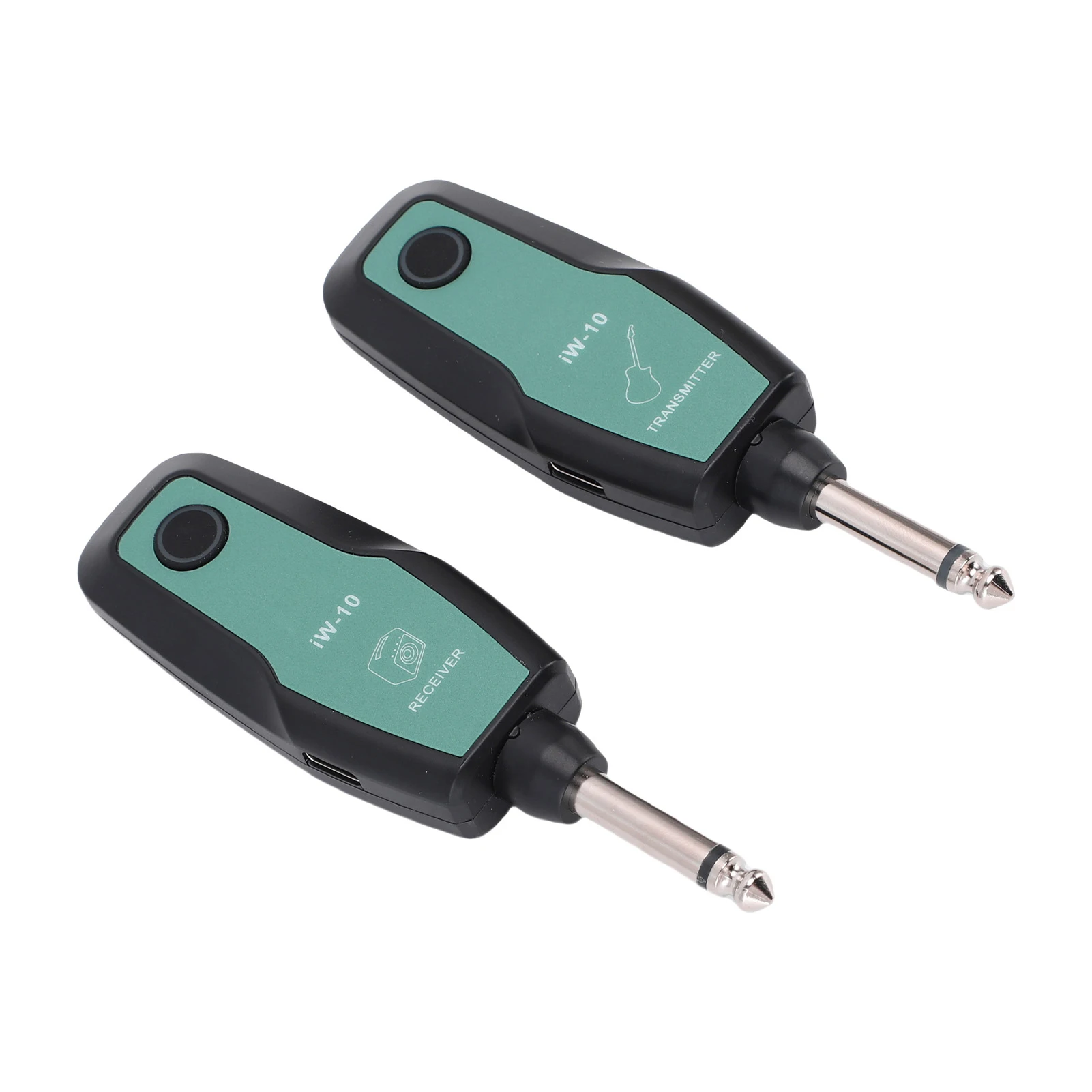 DK 2.4G Wireless Guitar System Rechargeable Transmitter Set 6.35mm Plug 24bit 48KHz 30m Range 400mAh Battery for