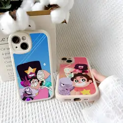 steven universe Phone Case For Iphone 15 14 13 12 Pro Max 11 Mini X Xr Xs 7 8 Puls Lambskin Silicone Cover