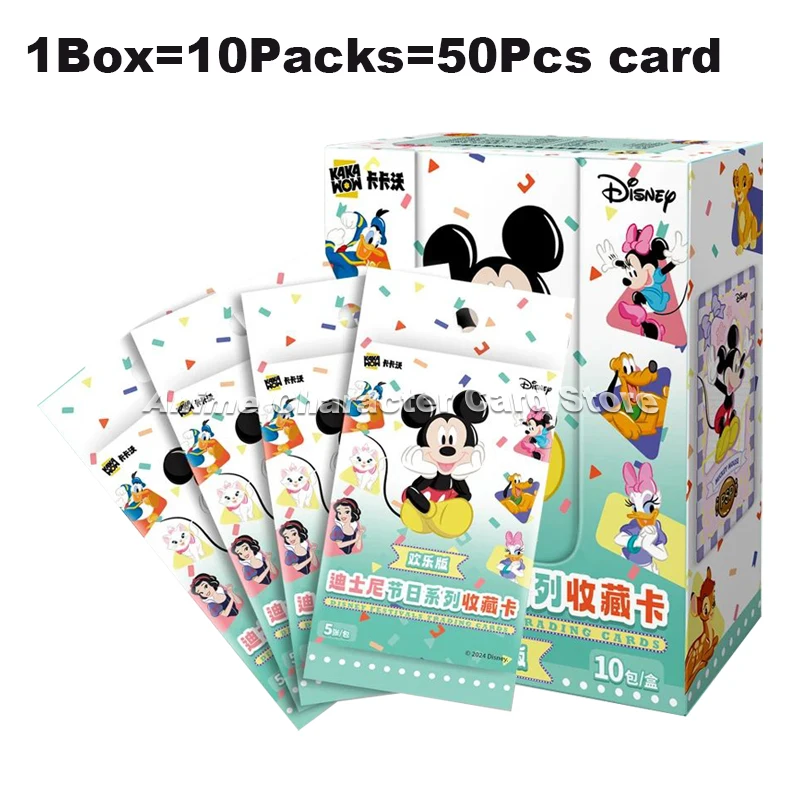 New Original KAKAWOW Joy Edition Disney Festivals Trading Cards Genuine Cartoon Art Series Trading Collection Card Children Gift