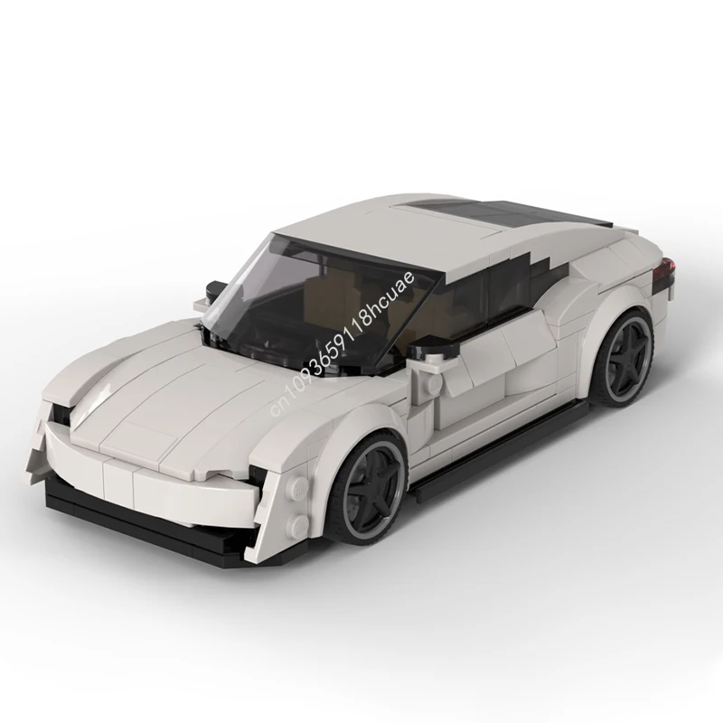 

350pcs MOC Taycan 8wide MOD City Champions Super Car Building Blocks Solve the problem up creativity teenager Christmas toy Gift