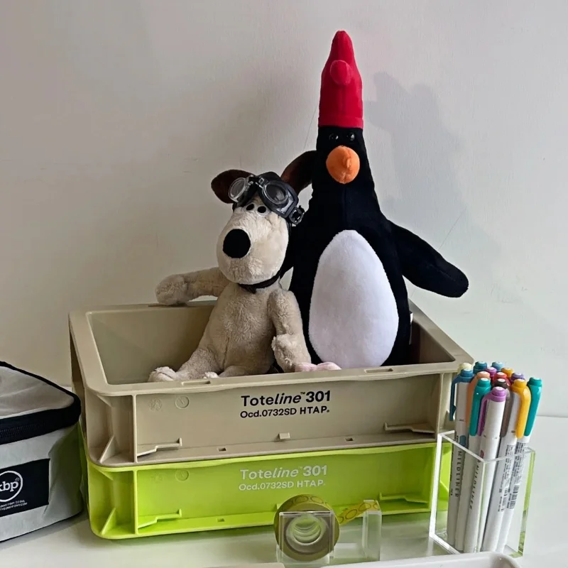 Kawaii Wallace i Gromit pluszowe zabawki Anime śliczny pingwin wypchane lalki Home Decor dzieci Xmas prezent urodzinowy film urządzenia peryferyjne