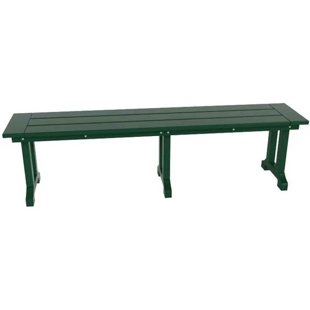 

Weatherproof Outdoor Bench, Green, Suitable for Parks, Entryways, Porches, and Gardens