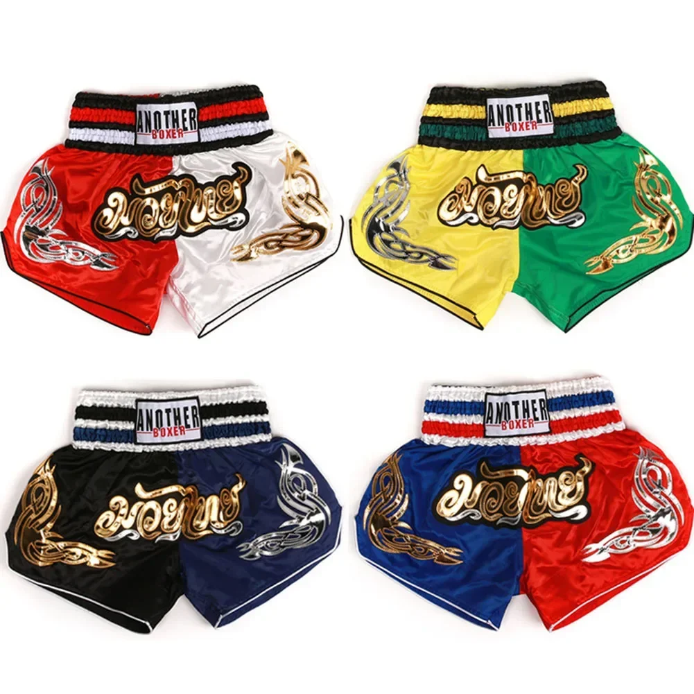 Short de boxe unisexe pour adultes, MMA, Muay Thai, troncs d'entraînement, short de fitness, ruban Muay, short de gastronomie martiale mixte, 1PC