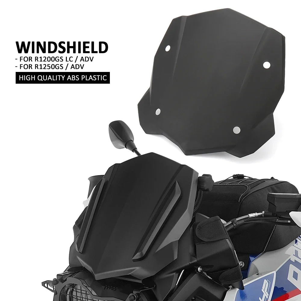 

Motorcycle Windshield Windscreen Wind Screen Black For BMW R 1200 GS LC 2013- R1200GS LC ADV 2014- R1250 GS R1250GS Adventure