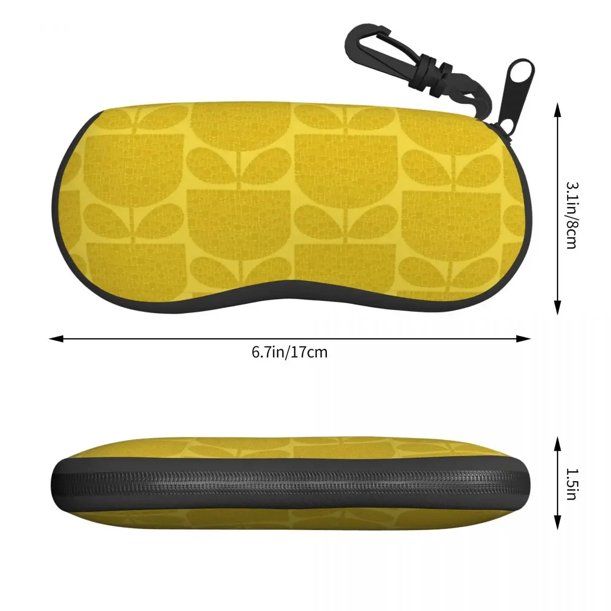 Custom Block Garden Sunglasses Soft Case Neoprene Zipper Orla Kiely Art Shell Eyeglass Case Protective Box For Glasses