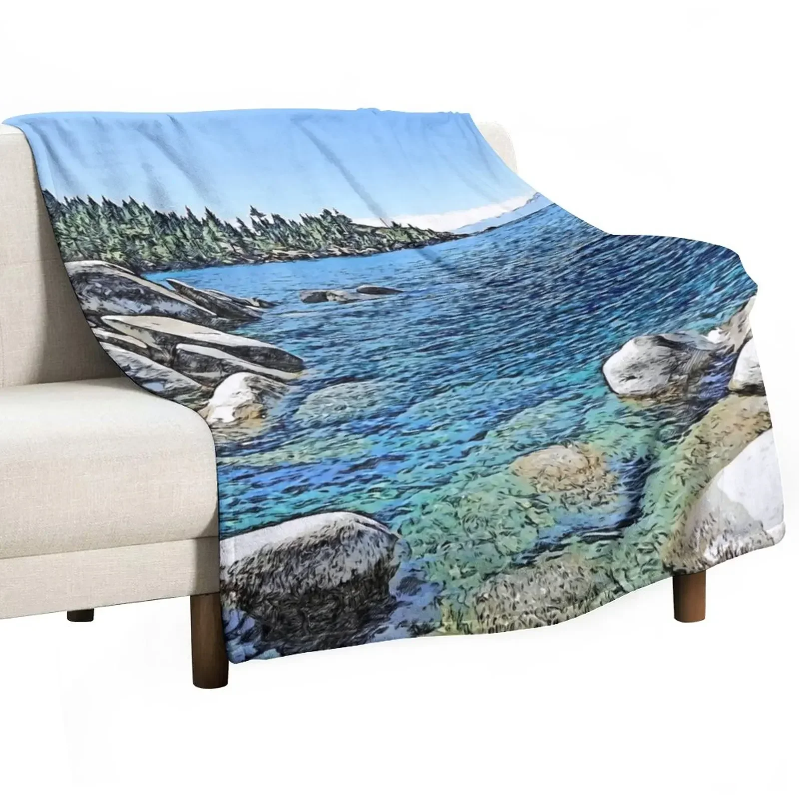 

New Lake Tahoe Throw Blanket Hairy Blankets For Baby Stuffeds Blankets