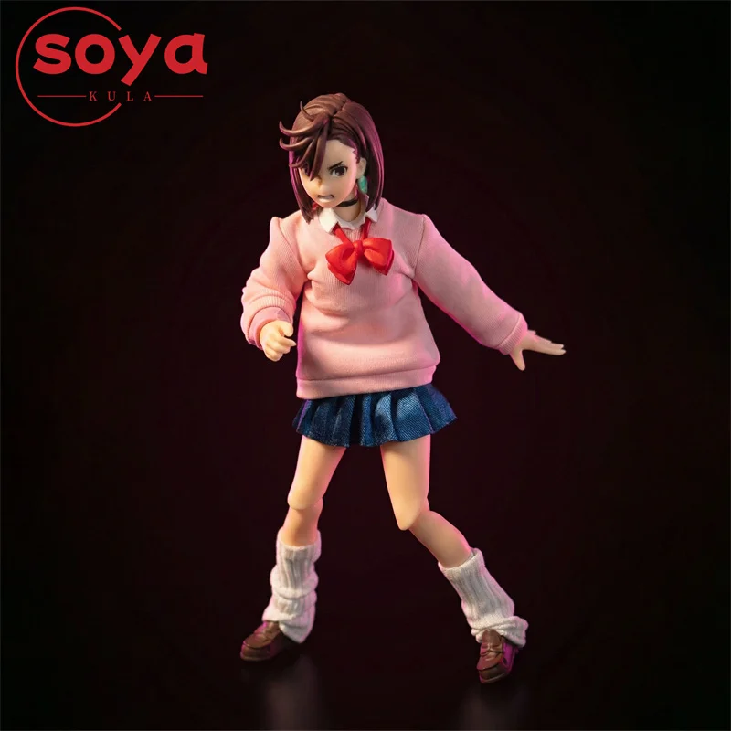 1/12 Bilancia Ragazza Rosa Felpa Con Cappuccio Gonna A Pieghe Calzini Allentati Vestiti Modello Misura 6 '' Notaman Soldato Action Figure Corpo Bambole