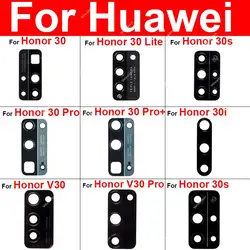 Glass Lens For Huawei Honor 30 30lite 30s 30i View V30 Pro Glass Lens Back Rear Camera Lens Glass Sticker Replacement Parts