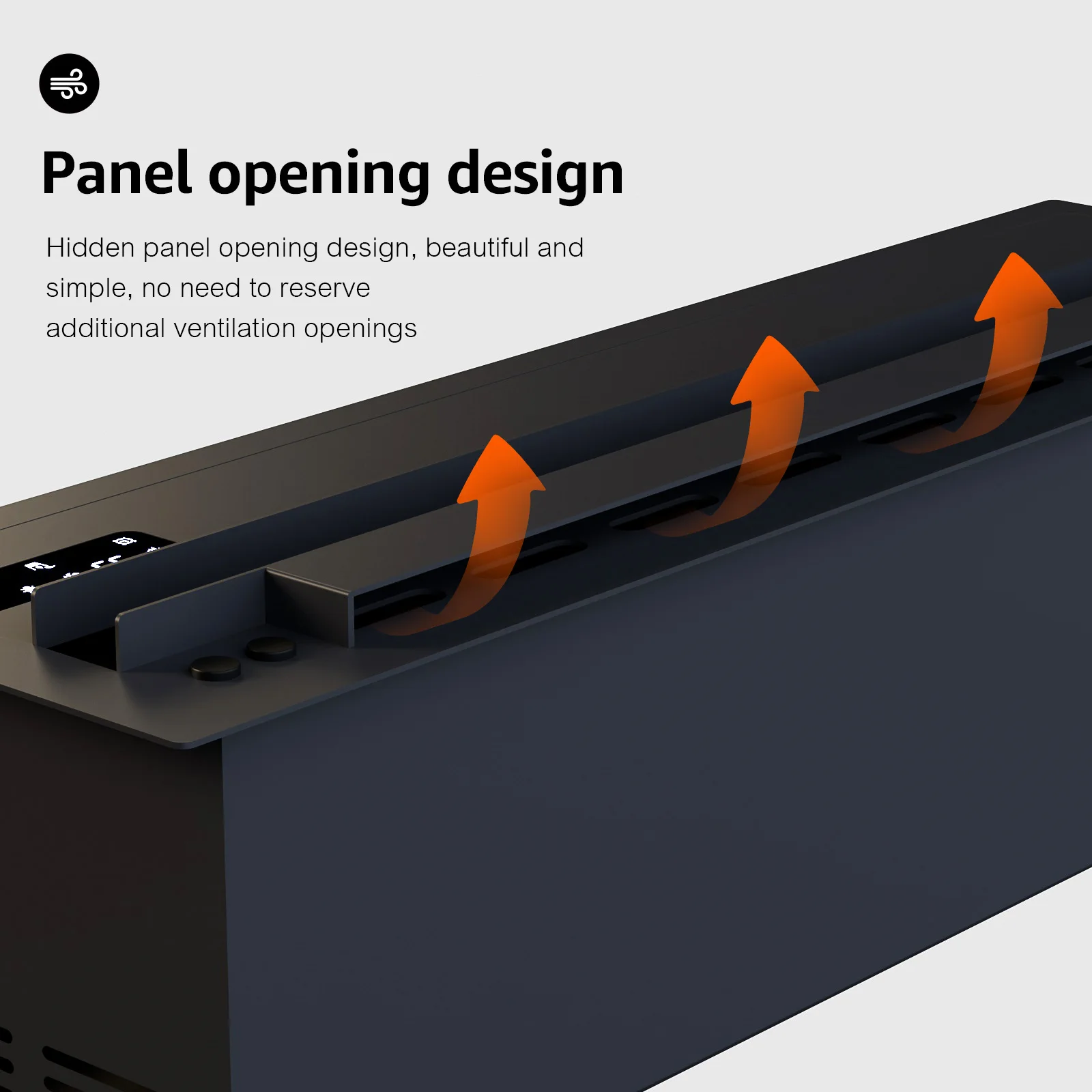 Ultrasonic Mist Fireplace Humidifier, Essential Oil Compatible, RGB Flame Fireplace for Home Hotel