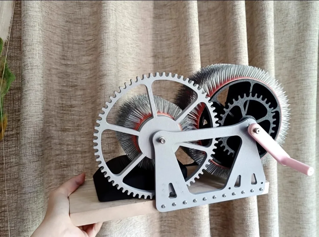 Hand Carding Machine, Wool Felt Color Mixer, Quick Color Mixing, Combing, Spinning, Manual DIY