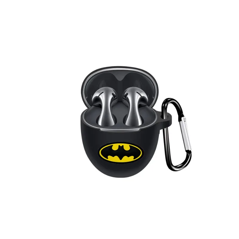 DIY Cartoon Batman Earphone Case for Huawei FreeBuds 5 / Freebuds 5i Wireless Blutooth Earbuds Charging Box Protective Cover