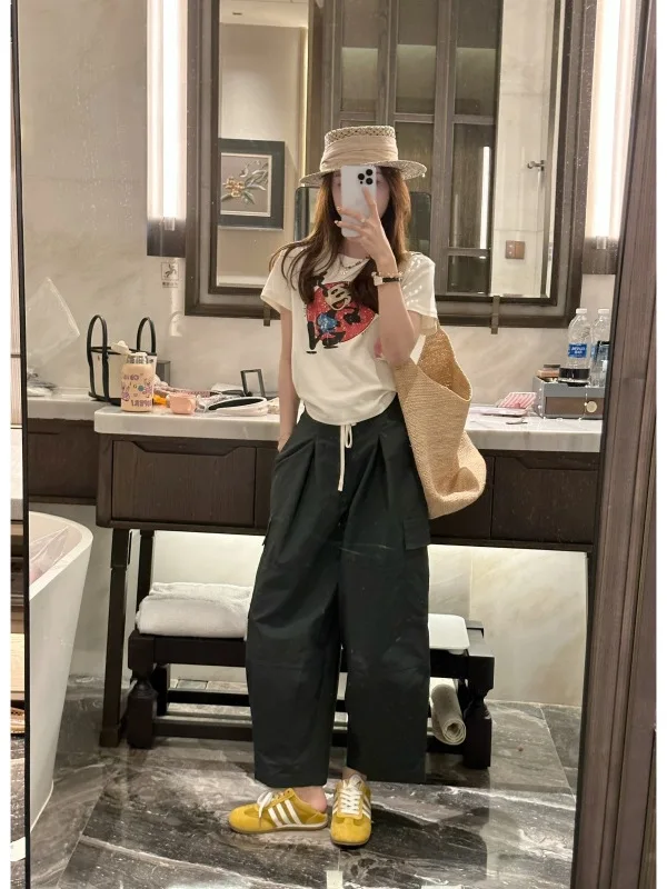 

Стильные свободные прямые повседневные брюки для женщин, модные летние брюки TWINKLE Jum New Sle Cleanfit Knife Pants