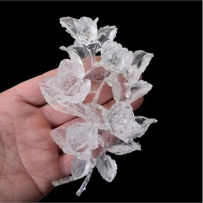 

Concrete Epoxy Jewelry Accessories Creative Handmade New DIY Transparent Silicone Flower Mold Resin Process Rose Making