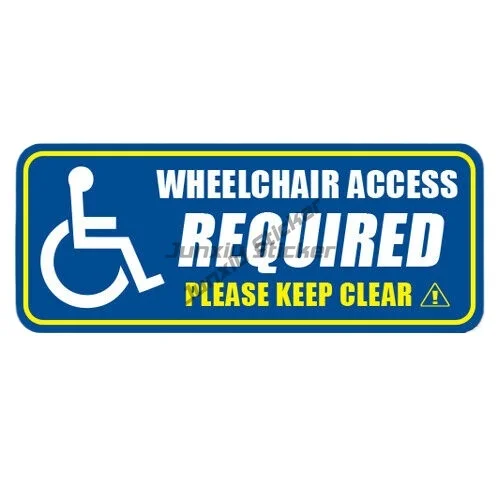 

Handicap Wheelchair Access Sticker Vehicle Decal Disabled Window ParkingWaterproof Reflective Sunscreen Decals