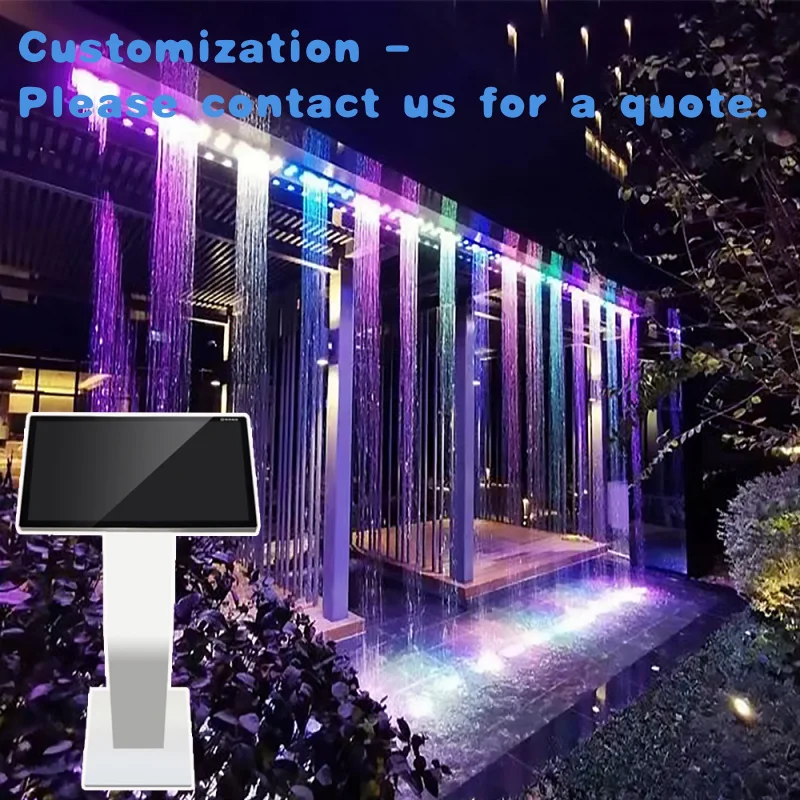 

custom.Commercial Digital Curtain Waterfall Fountain Hotel Cascade Wall Pool