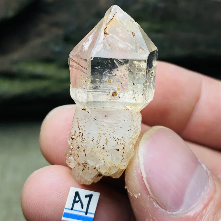 Natural crystal Herkimer diamond obelisk Point Healing Energy Chakra stone teaching mine mark home decoration