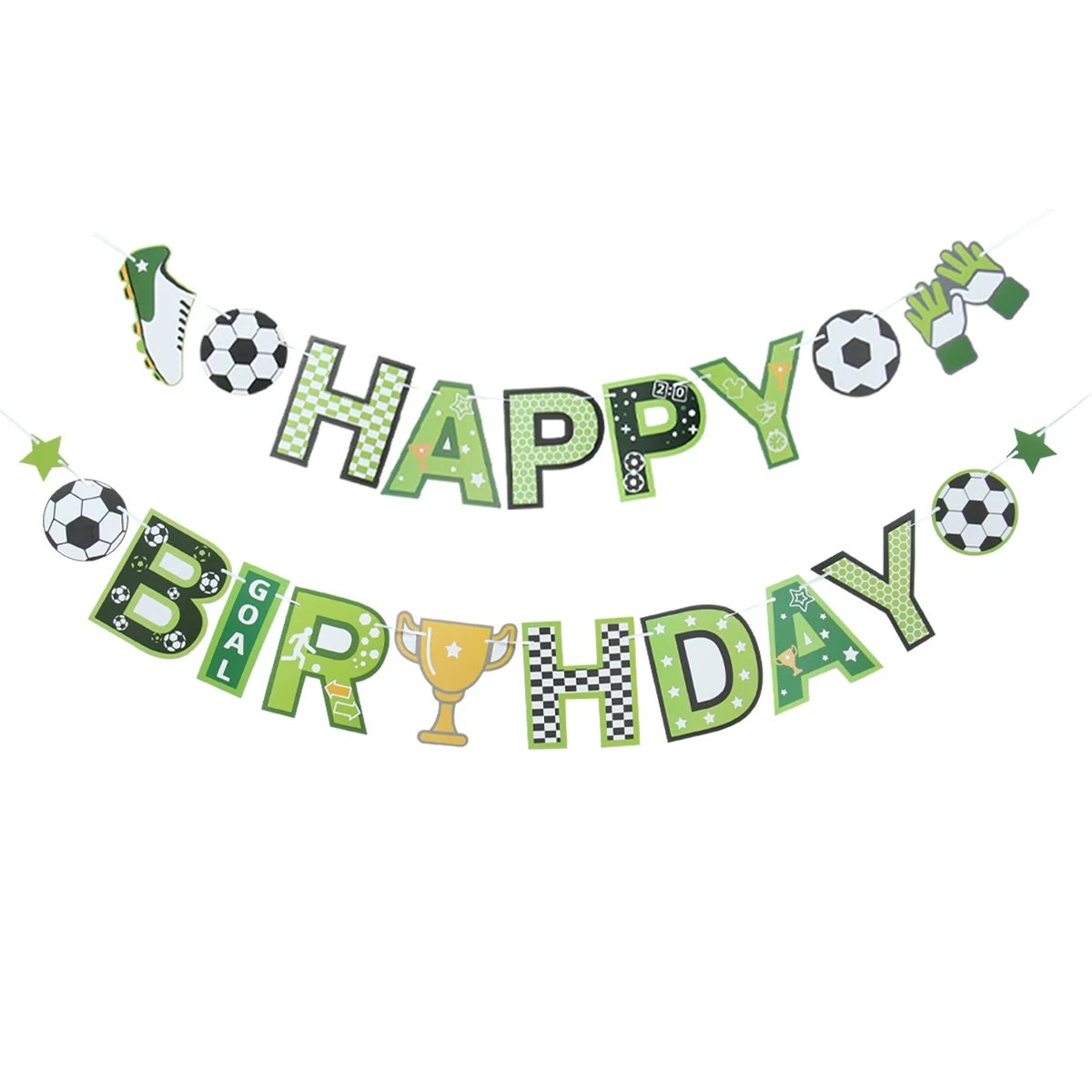 

Football Theme Happy Birthday Banner Garland Kids Boys Sport Soccer Birthday Decoration Favors Baby Shower Party Supplies