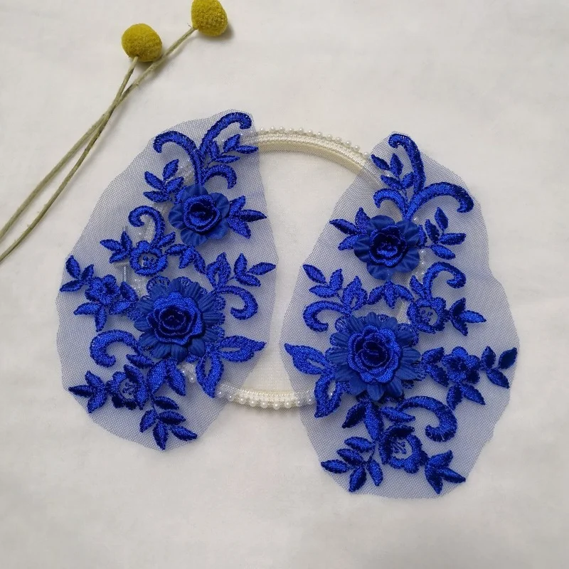 

4 Pieces,10 Color Three-dimensional Flower Lace Stickers, Handmade Patches, Clothing Accessories, Wedding Decoration Accessories