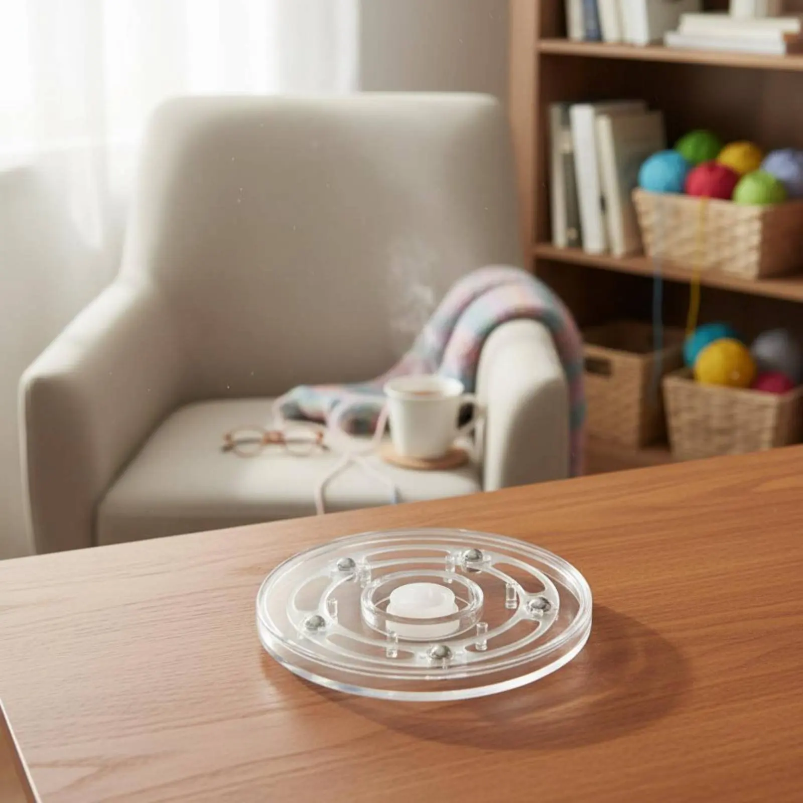 3-Spool Knitting Stand Hands-Effortless Rotating Yarn Stand Triple Yarn Dispenser Effortless Rotation Clamp-on Spool Holder