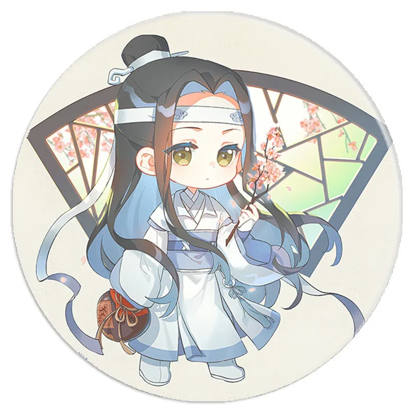 58MM Mo Dao Zu Shi Cosplay Badge Brooches Lan Zhan Wei Wuxian Lan Wangji Brooch Pin Fashion Accessories for Clothes Decor Gift