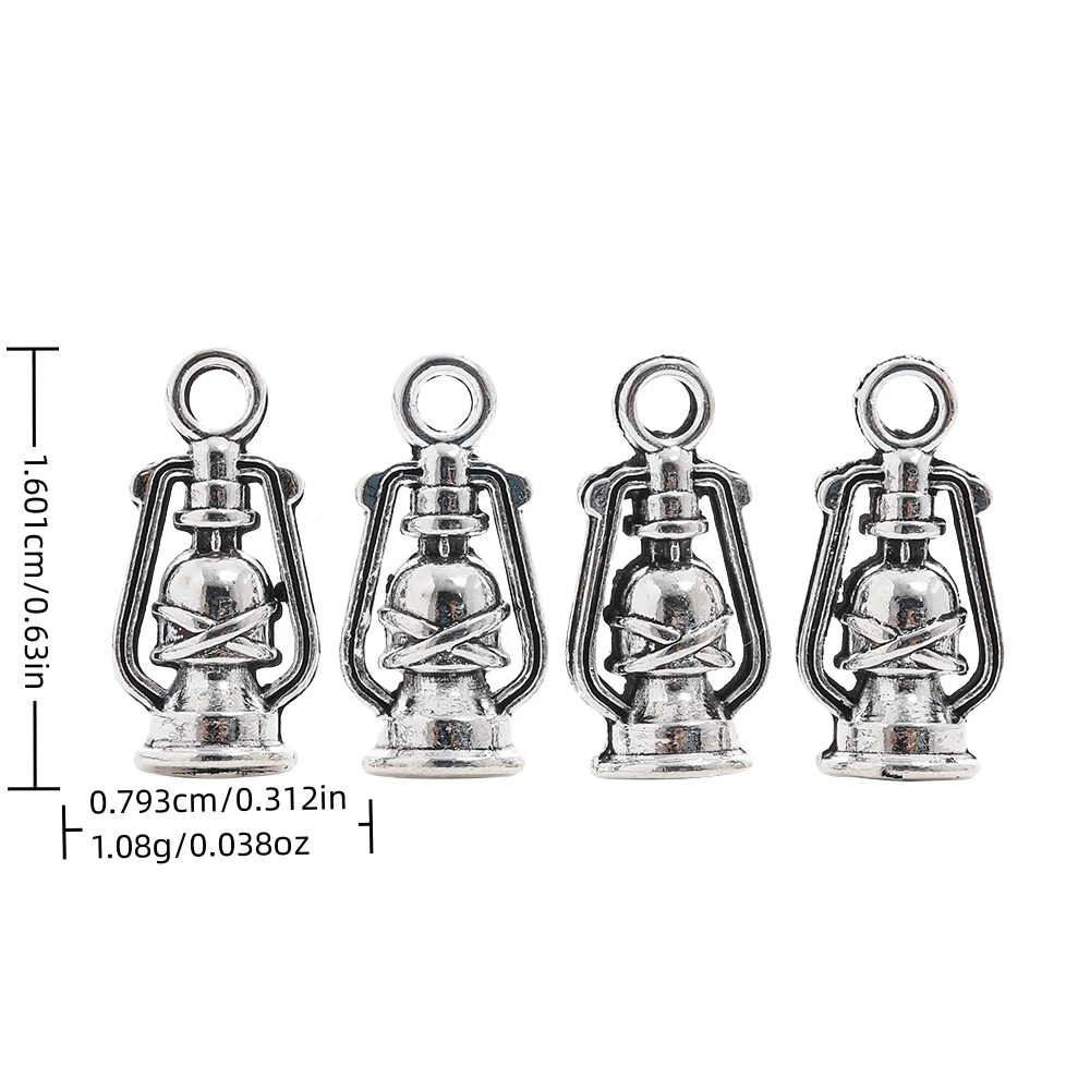 50pieces (kerosene lamp) vintage zinc alloy charm metal pendant DIY jewelry discovery making accessories 3223