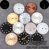24.5mm NH05 Sunburst White Mother Pearl Lady's Watch Dial And Hand Set Diamond Indexfor 31mm NH05 Lady's Watch Parts Accessories