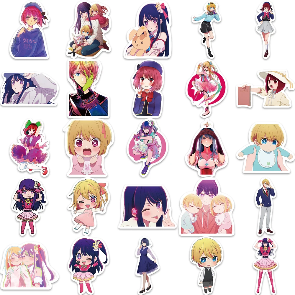 10/30/50PCS OSHI NO KO Anime Japan Girls Stickers Vintage For DIY Kids Notebook Luggage Motorcycle Laptop Refrigerator Decal Toy