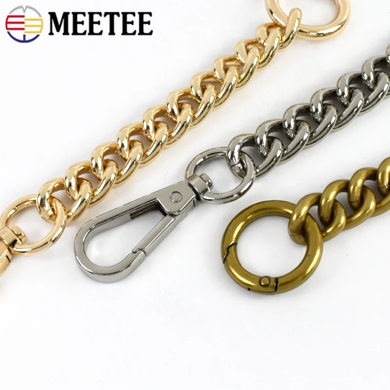 

2/4/10Pcs 15cm Bag Extension Chain Metal Ring Backpack Shoulder Strap Adjust Handle Decoration Short Chains DIY Bags Accessories