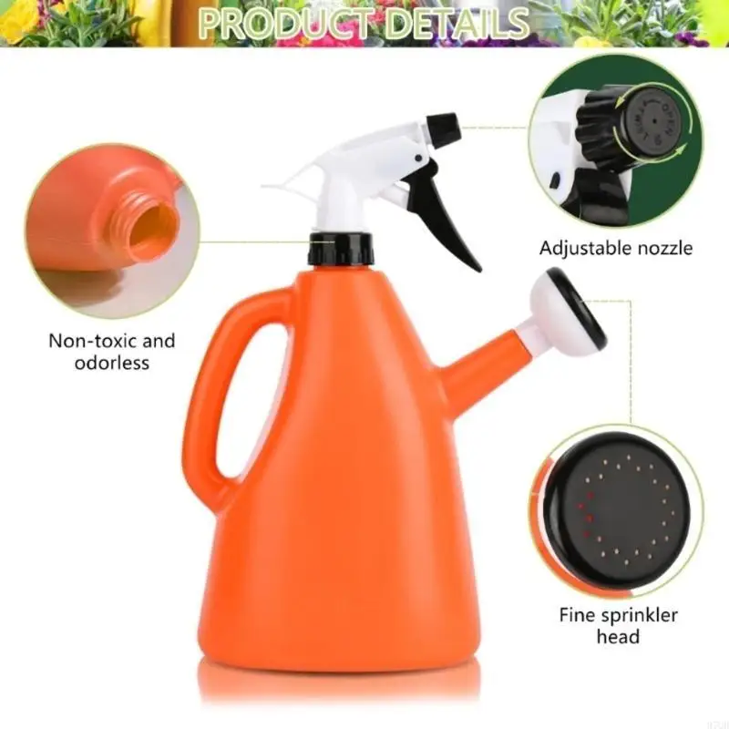 

97QD Portable Plastic Bottle Handheld Plant Sprinkler Garden Supplies Watering Adjustable Pressure Sprays Watering Tool