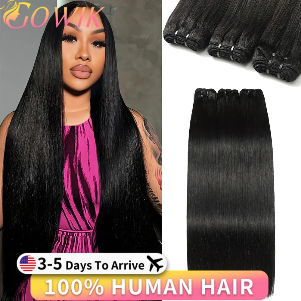 

12A Bone Straight 100% Brazilian Human Hair Bundles 30 32 Inch Raw Hair 1/3/4 Bundles Real Hair Weave Extensions For Black Women