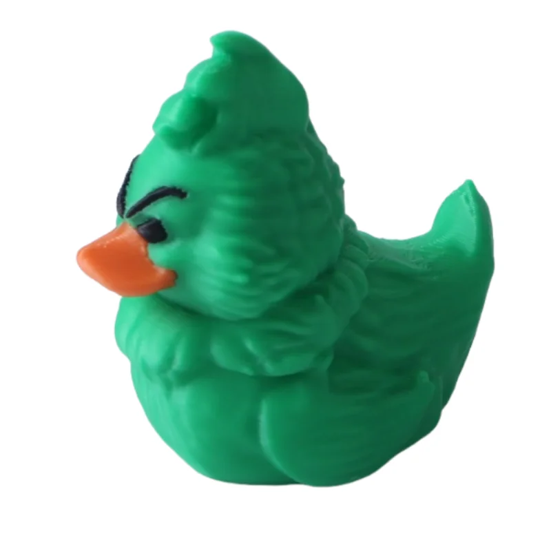 A Christmas tree duck statue, suitable for Christmas decoration or as a car ornament