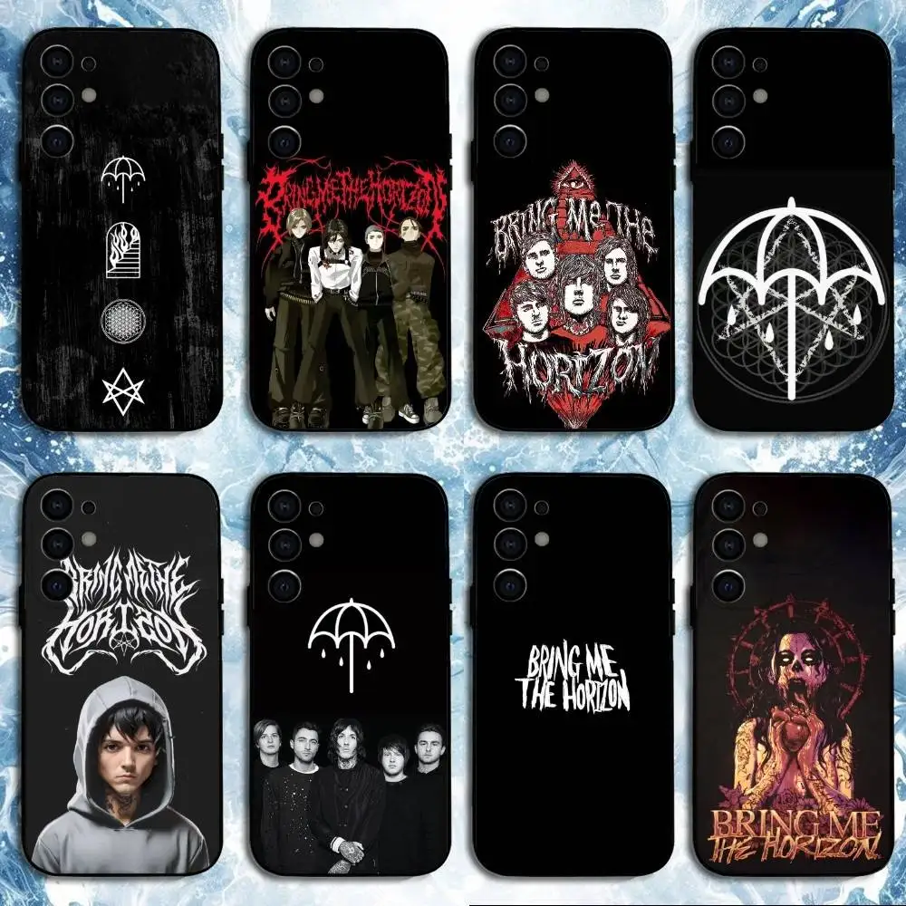 

BMTH B-Bring M-Me The H-Horizons Phone Case For Samsung S25,S24,S23,S22,S21,S20,Plus,Fe,Lite,Others Black Cover