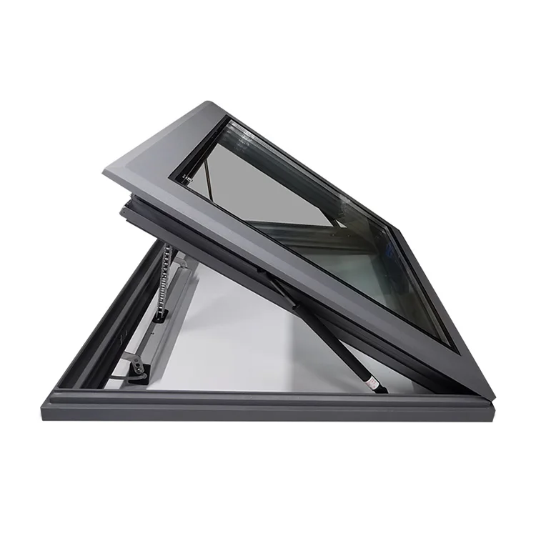 Aluminum Awning Window Frosted Glass Roof Skylight Window For House