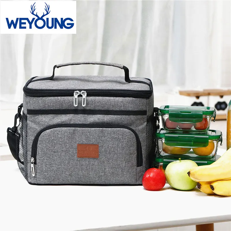 15L Portable Insulated Thermal Cooler Lunch Bags Waterproof Tote Picnic Thermal Bags For Food Bento Pouch Dinner Container Bag